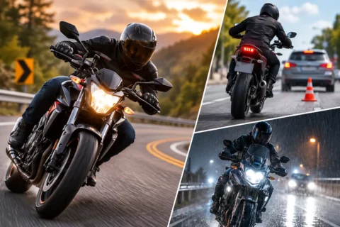 Técnicas de conducción para moto